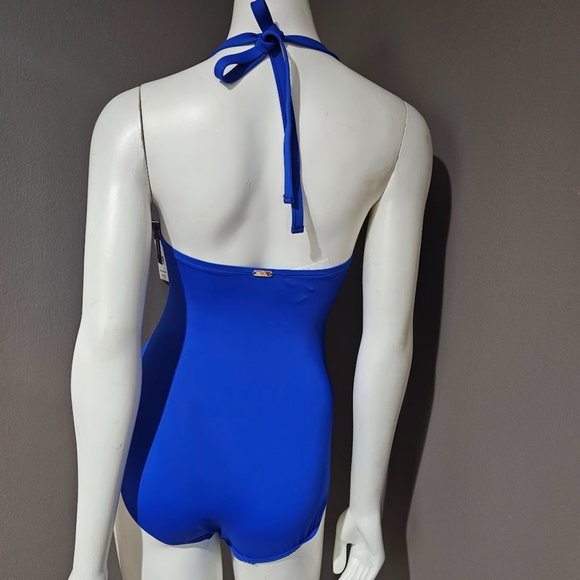 Lauren Ralph Lauren Lace-up Bandeau Tummy-Control One-Piece Swimsuit Siz… - Picture 4 of 11